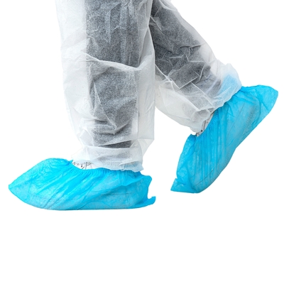 SMS PP Disposable Shoe Covers Anti Skid 41 * 16cm For Cleaning Room