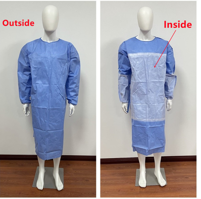 30-50gm 強化された外科服 ステリル/非ステリル 防護服 製造